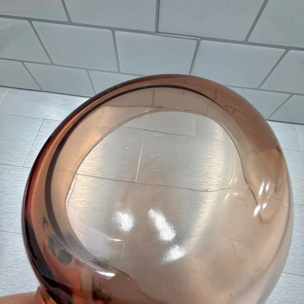 Vintage Corning Visions Amber Glass 1.5L Skillet Fry Pan France Pyroceram